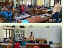 Para Kepala UPT SDN Sekecamatan Siak Hulu Kampar Laksanakan Apel Hardiknas dan Rapat O2SN