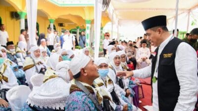 Suasana Haru Iringi Keberangkatan Jamaah Calon Haji Batu Bara