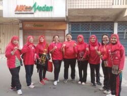 Sekar Mirah Juara Senam Favorit HUT 432 Kota Medan