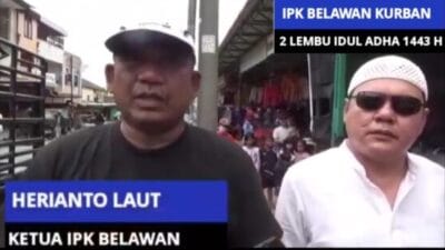 Penasehat IPK Belawan Qurban 2 Ekor Lembu