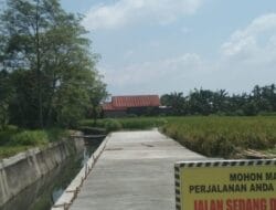 Pemdes Bakaran Batu Bangun Jalan Bersumber Dana Desa