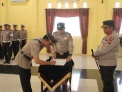 Kapolres Pimpin Sertijab Beberapa PJU dan Kapolsek Di Jajaran Polres Kampar