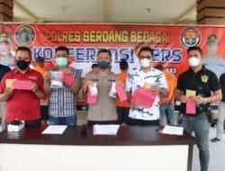 Polres Sergai Amankan 6 Pengedar Narkoba Ratusan Pil Ekstasi dan Sabu