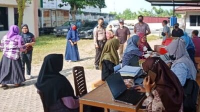 Polsek Siak Hulu Laksanakan Giat Vaksinasi Massal Di PT. Supra Naga Mas