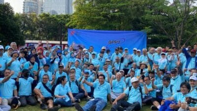 Keluarga Besar Forum Komunikasi BPPT Gelar Fun Walk Meriahkan HUT RI ke-77