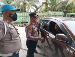 Kapolsek Patroli Rutin Terhadap SPBU Di Wilayah Hukum Polsek Siak Hulu