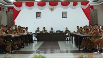 Pemkab Pakpak Bharat Rapat Evaluasi Penyerapan Anggaran KUR