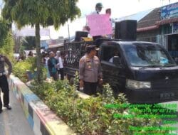 Berjalan Laki, Kapolres Tanjung Balai Dampingi Pengunjuk Rasa Long March Tolak Kenaikan BBM