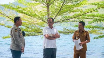 Bupati Bersama Kapolres Humbahas Tinjau Lokasi Pembangunan Polsek di Baktiraja