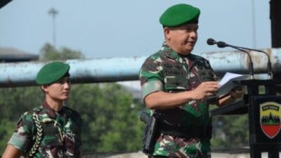 Pangdam I/BB Pimpin Upacara Pemberangkatan Satgas Pamtas Yonif 132/BS Sektor Utara RI-PNG 2022