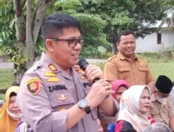 Kapolsek Siak Hulu Buka Secara Resmi Turnamen Bola Volly HUT PGRI Ke-77 Tahun 2022