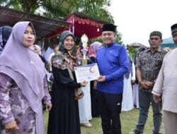 Bupati Zahir Hadiri Peringatan Maulid Nabi di Desa Mekar Baru