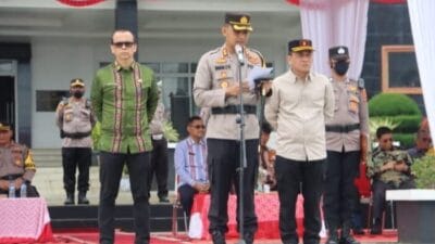 Kapolres Tapsel Pimpin Apel Ops Lilin Toba 2022
