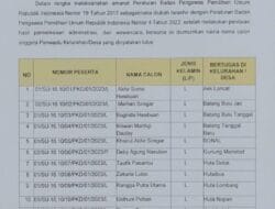 Nama Calon Anggota Panwaslu Lubuk Barumun Diumumkan