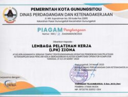 LPK Ziona Terima Penghargaan dari Pemko Gunungsitoli