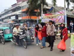 Kolaborasi, Polres Padang Sidempuan Bersama Mahasiswa Berbagi Takjil