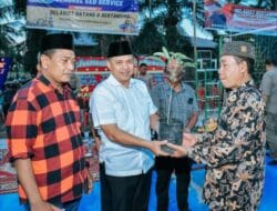 Bupati Zahir Hadiri Kenduri HUT ke-13 Desa Tanah Timbul