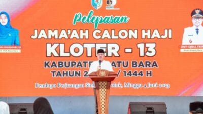 Lepas Jamaah Calon Haji, Bupati Batu Bara Minta Petugas Beri Pelayanan Terbaik