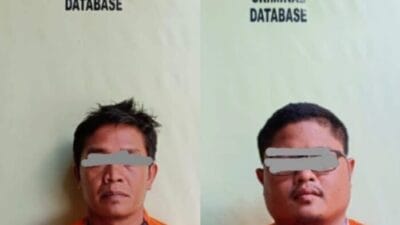 Polsek Siak Hulu Amankan 2 Tersangka Penggelapan Milik PT Agro Abadi