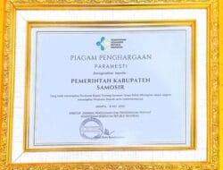 Pemkab Samosir Terima Penghargaan Paramesti dari Kemenkes RI