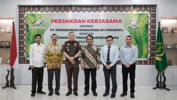 PTPN III (Persero) dan Kejaksaan Tinggi Sumut Tandatangani Perjanjian Kerja Sama