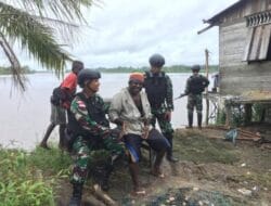 Satgas Yonif 125/SMB Kunjungi Kampung Mur