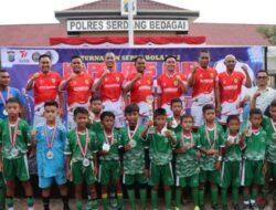 Tim Polres Sergai Juara Turnamen Piala Kapolres U-12