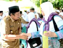 Walikota Padangsidimpuan Sambut Jamaah Haji Kloter 19
