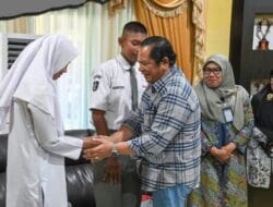 Walikota Padangsidimpuan Terima Audiensi Paskibra Tingkat Sumut