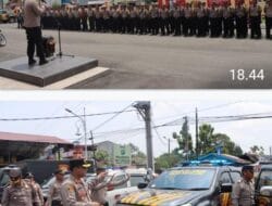 Polresta Deli Serdang Cek Kenderaan Dinas Persiapan Jelang Pemilu