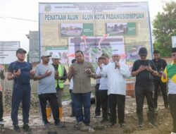 Walikota Padangsidimpuan Dampingi Gubsu Letak Batu Pertama Pembangunan Alun-alun