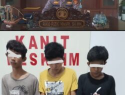 Tim One Piece Polsek Perhentian Raja Amankan 3 Penyalahguna Narkoba