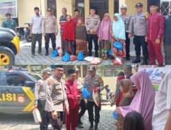 Jum’at Berkah, Kapolsek Siak Hulu Bagikan Sembako di Desa Buluh Nipis