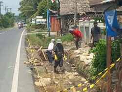 Proyek Drainase di Jalan Besar Bulu Cina Hamparan Perak Tanpa Plank