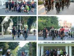 Gowes Keliling Kota, Pj Gubernur Sumut Sapa Masyarakat