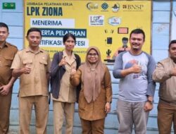Kabid Disnaker Kota Gunungsitoli Kunjungi LKP ZIONA