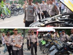Jelang Operasi Mantap Brata, Kapolres Sergai Lakukan Pengecekan Sarpras