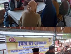 Jum’at Curhat, Kapolsek Siak Hulu Silaturahmi dengan Warga Desa Baru