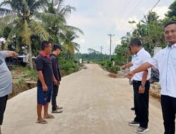 Permudah Aktivitas Warga, PTPN IV Bangun Rabat Beton Jalan Desa Maligas Tongah