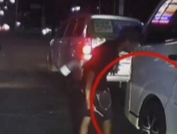 Viral, Gegara Tak Diberi Uang Pengamen Tusuk Ban Mobil Pengendara