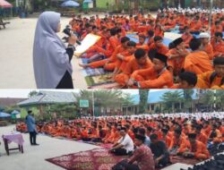 Keluarga Besar UPT SMPN 4 Siak Hulu Kampar Gelar Maulid Nabi Muhammad SAW