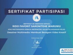 Rido Waruwu Terima Apresiasi dari Skill Akademy/Ruang Guru