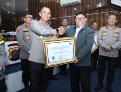 Kapolres Sergai Terima Penghargaan dari Ombudsman RI