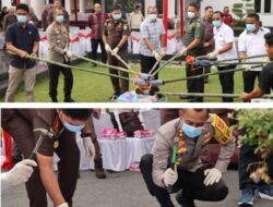Kejari Sergai Musnahkan Barang Bukti Perkara Inkrah