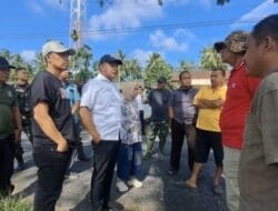 Bupati Zahir Tinjau Galian Parit di Desa Lubuk Cuik