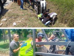 Tabrakan Beruntun di Jalan Lintas Medan-Tebing Tinggi, Satu Tewas