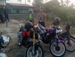 Satlantas Polres Batu Bara Razia Sepeda Motor Knalpot Blong