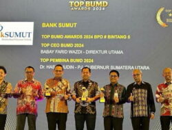 Bank Sumut Raih TOP BUMD Awards Bintang 5