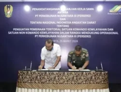 PTPN III dan TNI AD Teken Perjanjian Kerjasama