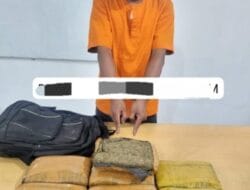 Bawa Ganja 7 Kg, Pria Ini Diamankan Personil Polres Batu Bara